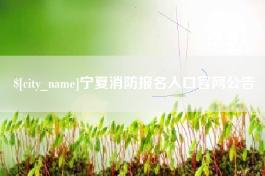 大竹宁夏消防报名入口官网公告