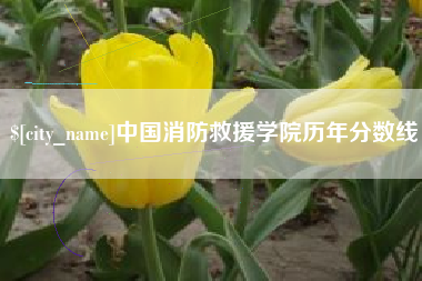 大竹中国消防救援学院历年分数线