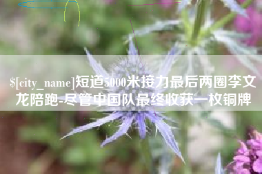 大竹短道5000米接力最后两圈李文龙陪跑-尽管中国队最终收获一枚铜牌