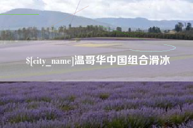 大竹温哥华中国组合滑冰