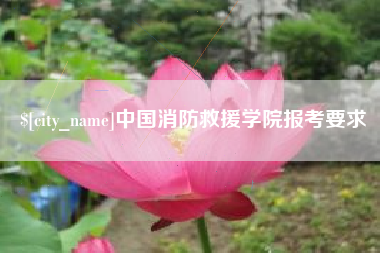 大竹中国消防救援学院报考要求