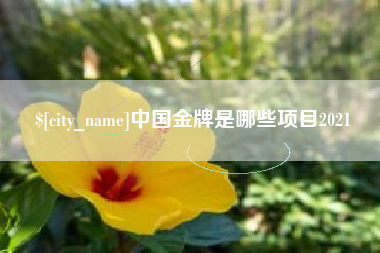 大竹中国金牌是哪些项目2021