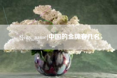 大竹中国的金牌有几名