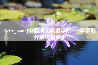 大竹中国消防救援学院2020年录取分数线是多少