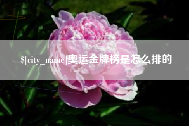 大竹奥运金牌榜是怎么排的