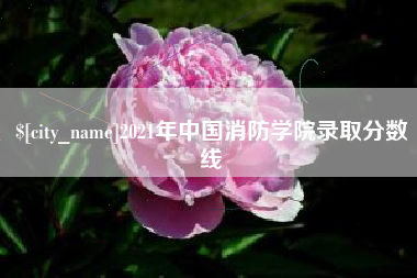 大竹2021年中国消防学院录取分数线