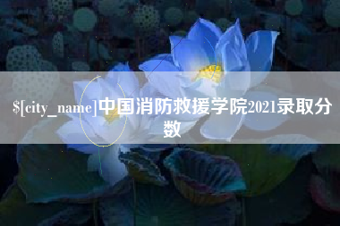 大竹中国消防救援学院2021录取分数