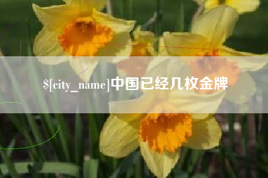 大竹中国已经几枚金牌