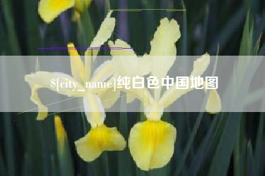 大竹纯白色中国地图