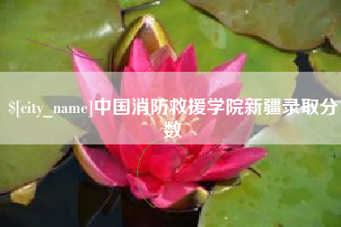 大竹中国消防救援学院新疆录取分数
