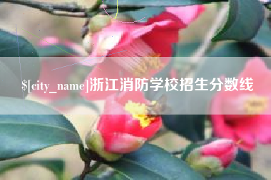 大竹浙江消防学校招生分数线
