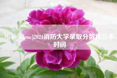 大竹2024消防大学录取分数线公布时间