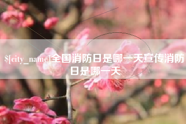 大竹全国消防日是哪一天宣传消防日是哪一天