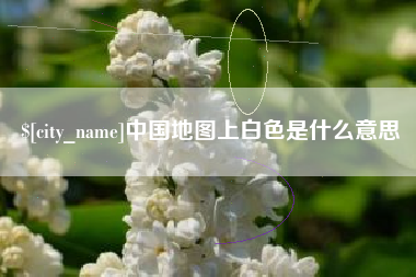 大竹中国地图上白色是什么意思
