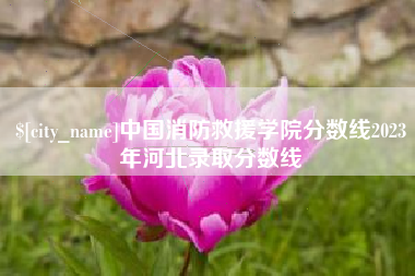大竹中国消防救援学院分数线2023年河北录取分数线