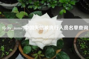 大竹中国失信被执行人员名单查询