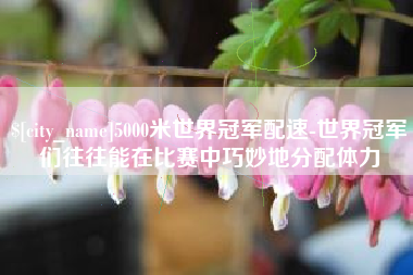 大竹5000米世界冠军配速-世界冠军们往往能在比赛中巧妙地分配体力