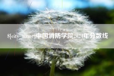 大竹中国消防学院2024年分数线