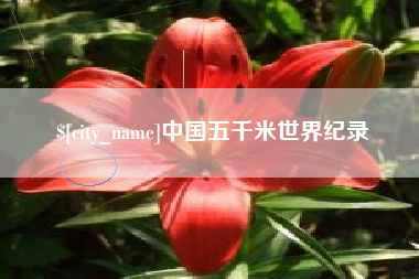 大竹中国五千米世界纪录