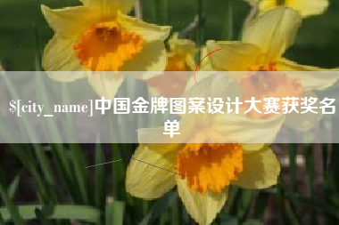 大竹中国金牌图案设计大赛获奖名单