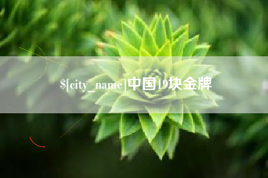 大竹中国19块金牌