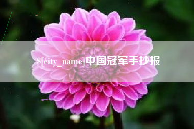 大竹中国冠军手抄报