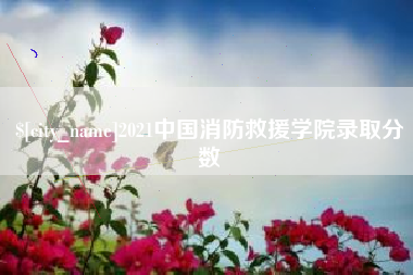 大竹2021中国消防救援学院录取分数