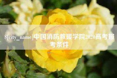 大竹中国消防救援学院2020高考报考条件