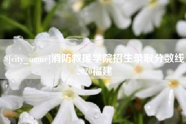 大竹消防救援学院招生录取分数线2020福建