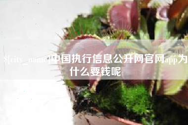大竹中国执行信息公开网官网app为什么要钱呢