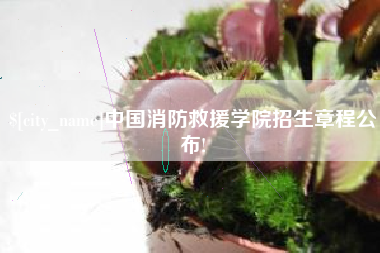 大竹中国消防救援学院招生章程公布!