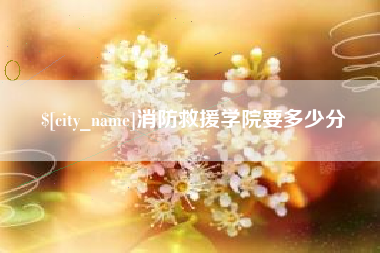 大竹消防救援学院要多少分